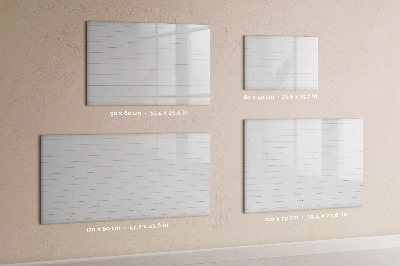 Tableau verre magnétique Motif de panneaux en bois