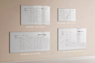 Tableau magnétique mural Suivi des habitudes