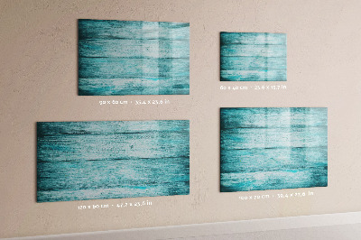 Tableau effaçable magnétique Vieux bois bleu