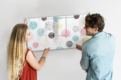 Tableau verre magnétique Motif géométrique