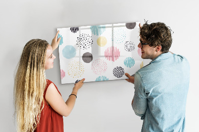 Tableau verre magnétique Motif géométrique