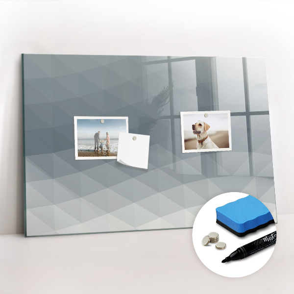 Tableau effaçable magnétique Abstraction des vagues