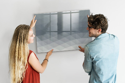 Tableau effaçable magnétique Abstraction des vagues