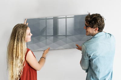 Tableau effaçable magnétique Abstraction des vagues