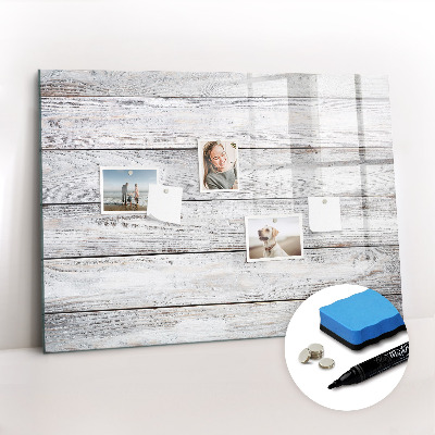 Tableau effaçable magnétique planches peintes