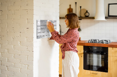 Tableau effaçable magnétique planches peintes