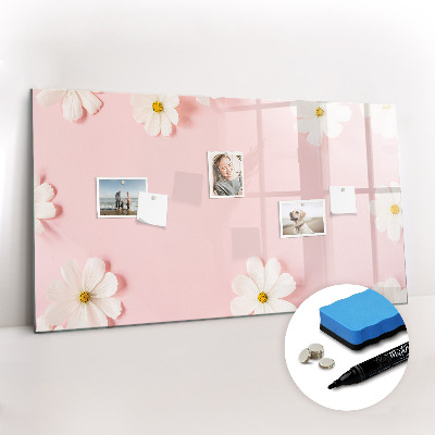 Tableau magnétique mural Fleurs de marguerite