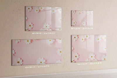 Tableau magnétique mural Fleurs de marguerite