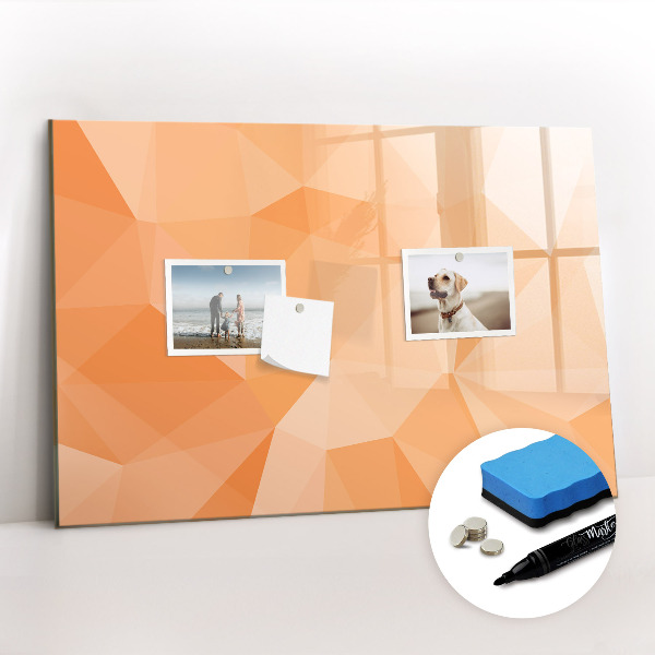Tableau magnétique mural Triangles abstraits