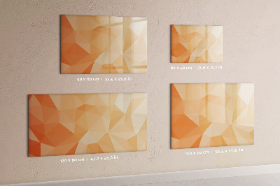 Tableau magnétique mural Triangles abstraits