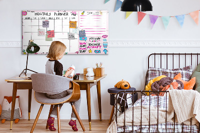 Tableau magnétique mural planificateur mensuel