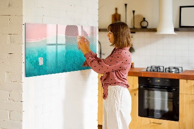 Tableau effaçable magnétique Plage de sable de mer