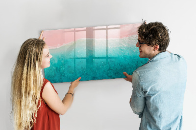 Tableau effaçable magnétique Plage de sable de mer