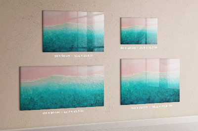 Tableau effaçable magnétique Plage de sable de mer