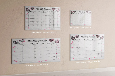 Tableau effaçable magnétique Agenda mensuel de mode