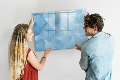 Tableau verre magnétique Triangles abstraits