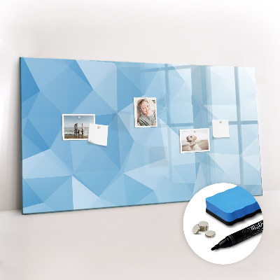 Tableau verre magnétique Triangles abstraits