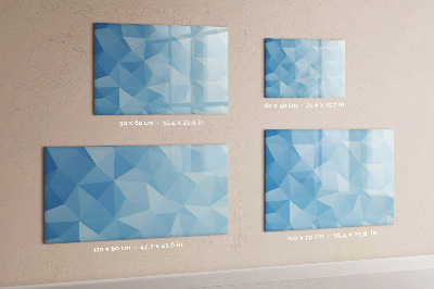 Tableau verre magnétique Triangles abstraits