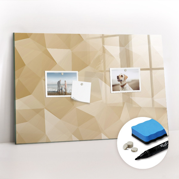 Tableau magnétique mural Triangles abstraits