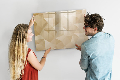 Tableau magnétique mural Triangles abstraits