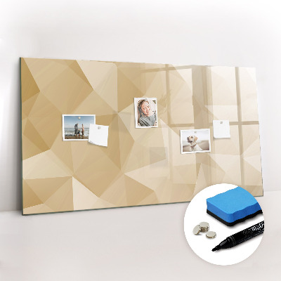Tableau magnétique mural Triangles abstraits