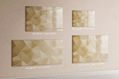 Tableau magnétique mural Triangles abstraits