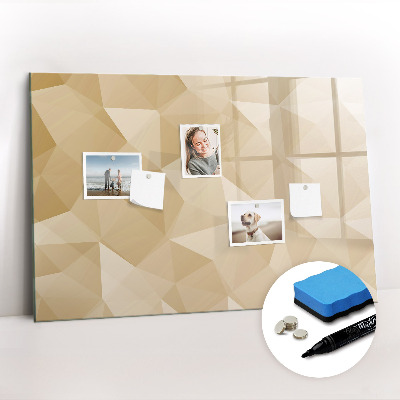 Tableau magnétique mural Triangles abstraits
