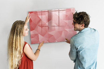 Tableau effaçable magnétique Triangles abstraits