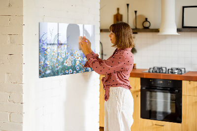 Tableau magnétique mural Papillon dans la prairie