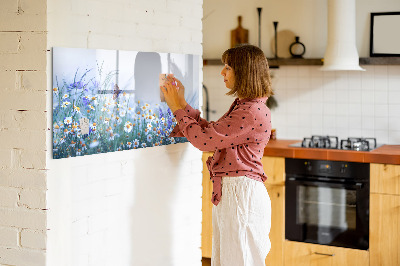 Tableau magnétique mural Papillon dans la prairie