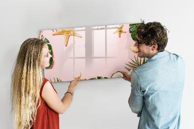Tableau effaçable magnétique Ambiance estivale