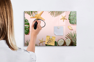 Tableau effaçable magnétique Ambiance estivale