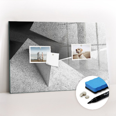 Tableau verre magnétique Triangles abstraits