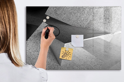 Tableau verre magnétique Triangles abstraits