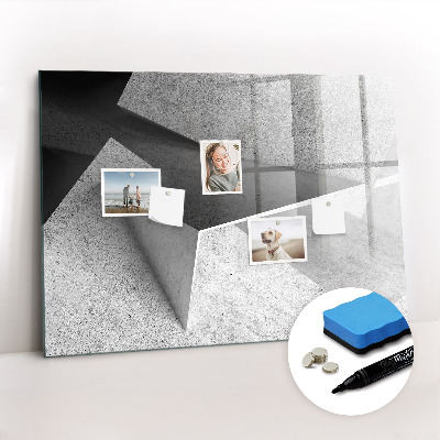 Tableau verre magnétique Triangles abstraits
