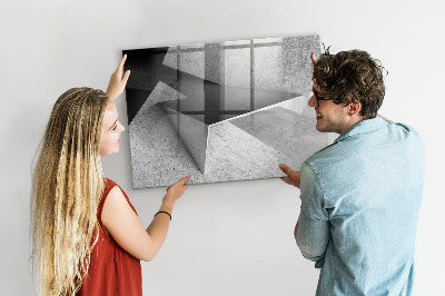 Tableau verre magnétique Triangles abstraits