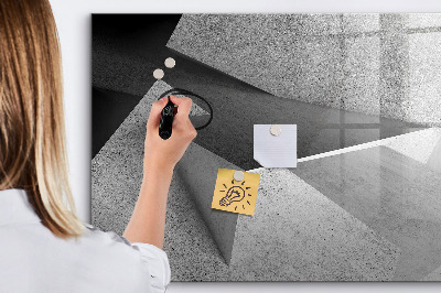 Tableau verre magnétique Triangles abstraits