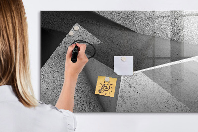 Tableau verre magnétique Triangles abstraits