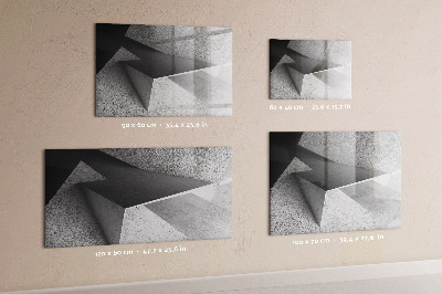 Tableau verre magnétique Triangles abstraits