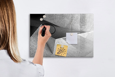 Tableau verre magnétique Triangles abstraits