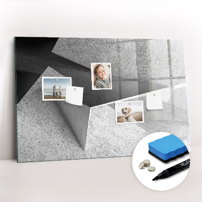 Tableau verre magnétique Triangles abstraits