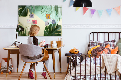 Tableau effaçable magnétique Feuilles de Monstera