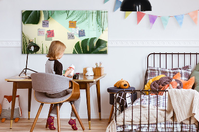 Tableau effaçable magnétique Feuilles de Monstera