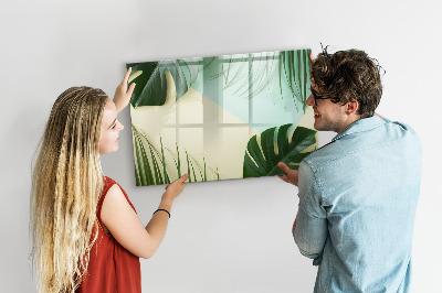 Tableau effaçable magnétique Feuilles de Monstera