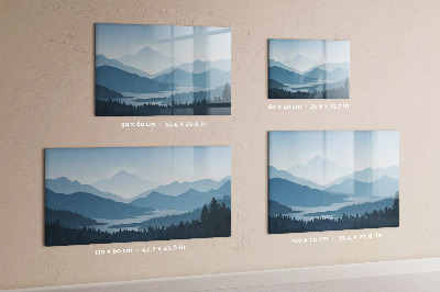 Tableau verre magnétique Paysage de montagne