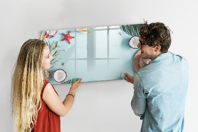 Tableau magnétique mural Composition d'été