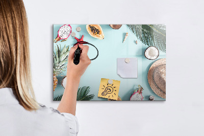 Tableau magnétique mural Composition d'été