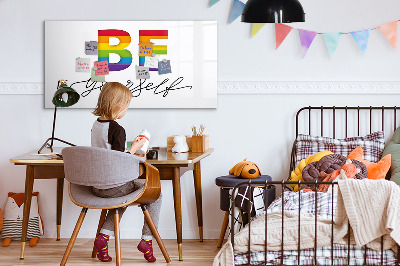 Tableau verre magnétique L'inscription « Soyez vous-même »