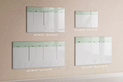 Tableau effaçable magnétique Agenda hebdomadaire