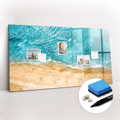 Tableau verre magnétique Les gens de la plage